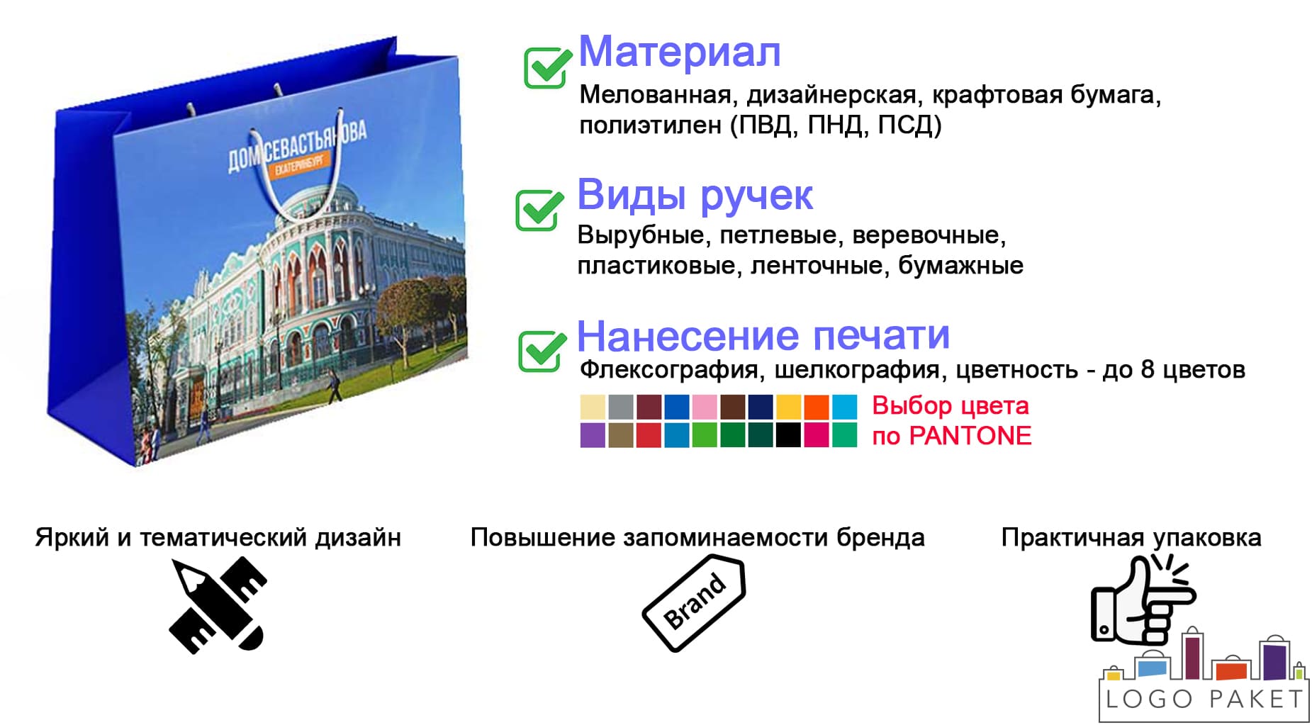 Пакет с городом Екатеринбург инфографика
